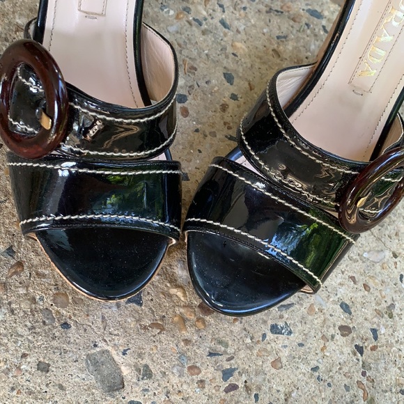 Prada black patent slides - Picture 3 of 6